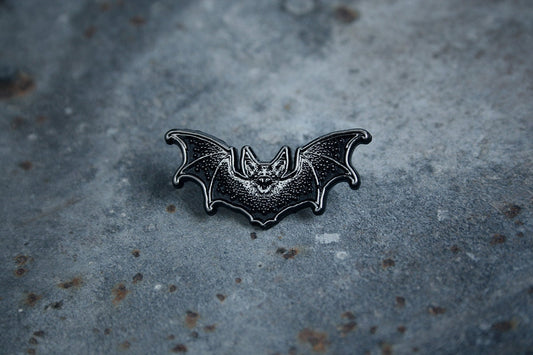 Bat with wings, winged bat, goth - PIN