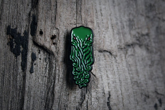 Cthulhu, the great old one, green and red face- PIN