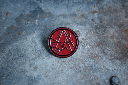 Necronomicon gate, seal of necronomicon, RED version - PIN