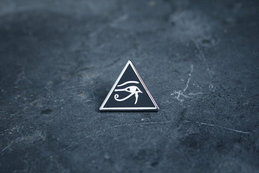 Udjat, the eye of Horus, the eye of RA, SILVER version - PIN