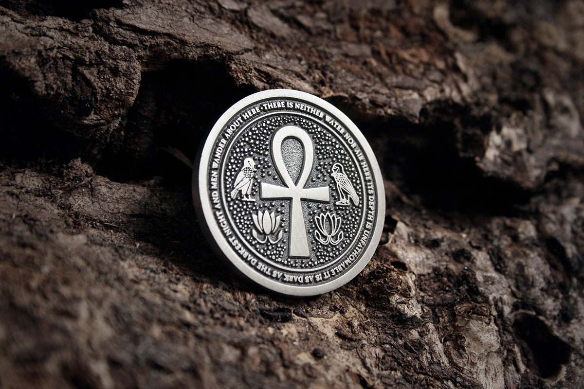 Egyptian esoteric and occult coin - collectible divination flip COIN