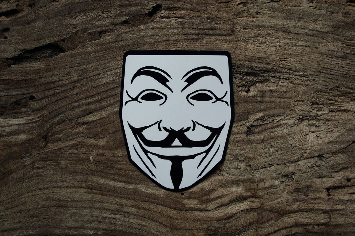 Guy Fawkes - vinyl STICKER