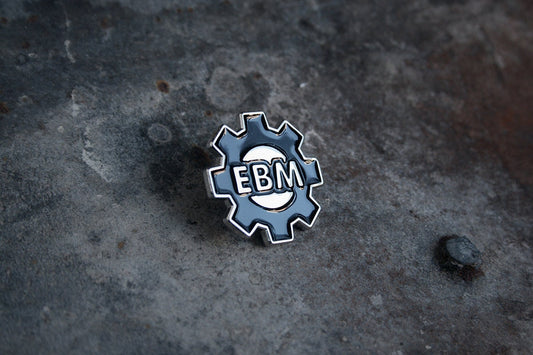 EBM, electronic body music cogwheel - PIN