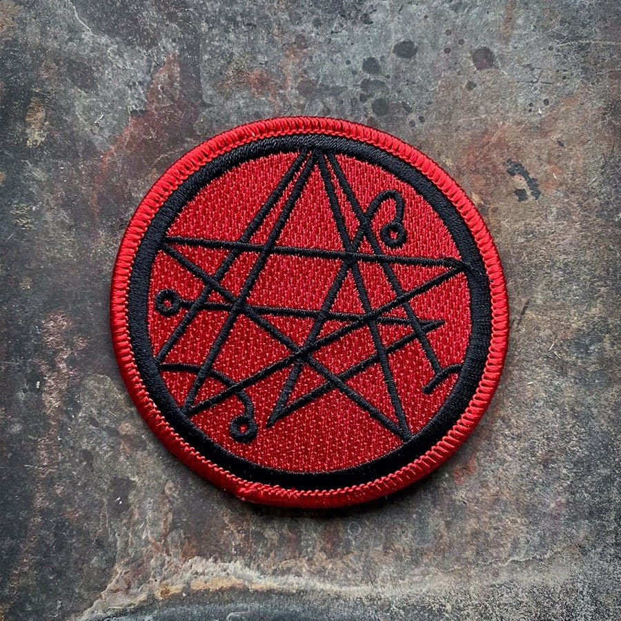 Necronomicon Gate, Gate of Yog-Sohoth, vibrant red version - PATCH