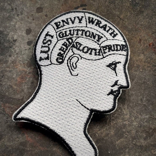 Seven deadly sins, Phrenology head - PATCH