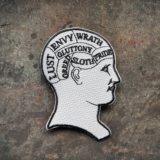 Seven deadly sins, Phrenology head - PATCH