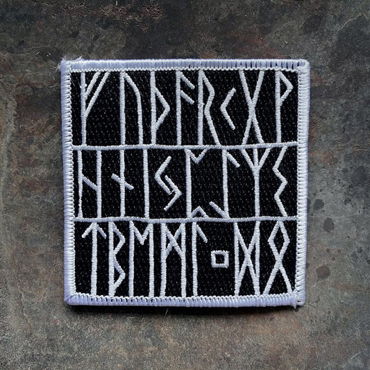 Elder futhark runes, square, aettir - PATCH