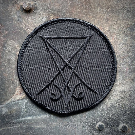 Seal of Lucifer, Lucifer Sigil, all black version, murdered out - PATCH