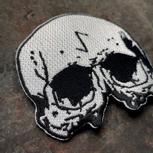 Skull rune, Eihwaz rune, death, shaped version - PATCH