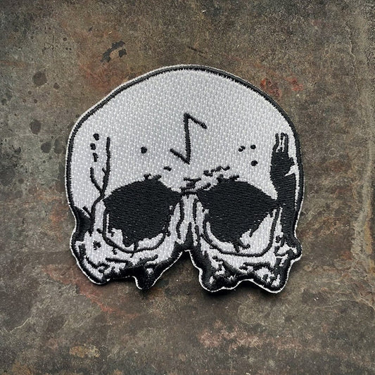 Skull rune, Eihwaz rune, death, shaped version - PATCH