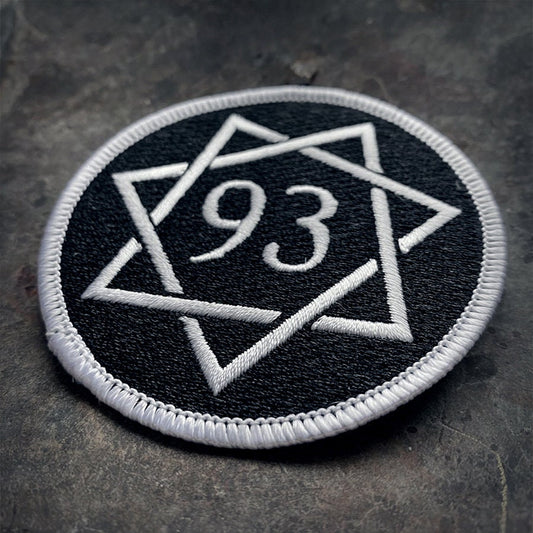 Heptagram with 93, thelema - PATCH