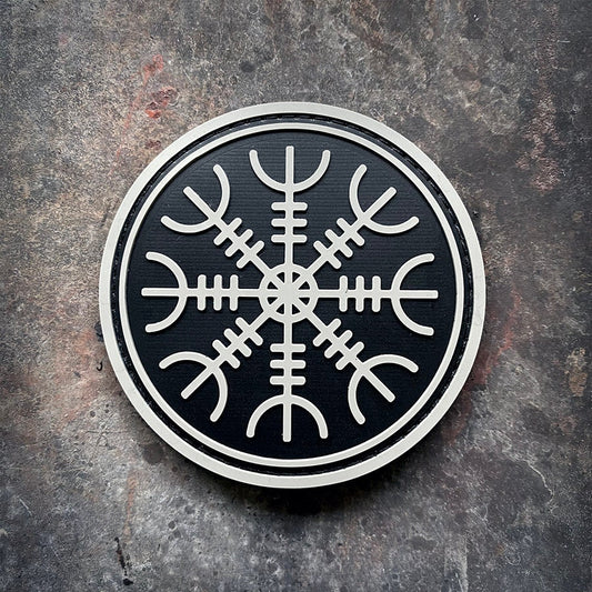 Ægishjálmur, Helm of awe (Aegishjalmr/Aegishjalmur) - PVC rubber PATCH