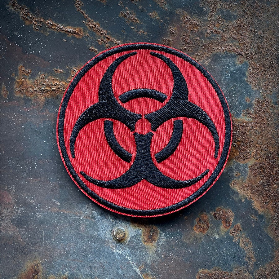 Biohazard, red and black - PATCH