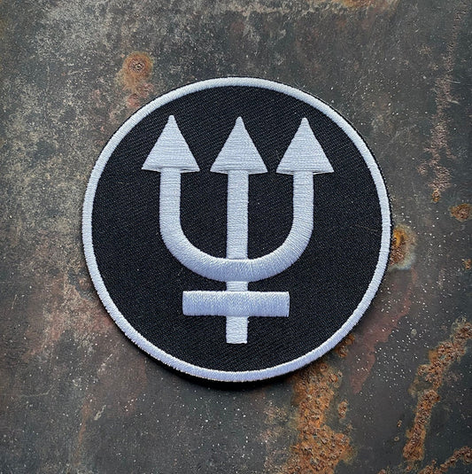 Neptune trident, astrology symbol for Neptune - PATCH