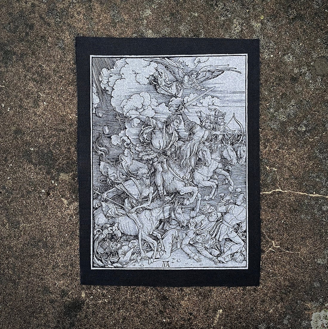 Four Horsemen of the Apocalypse, woodcut illustration by Albrecht Dürer - BACK PATCH