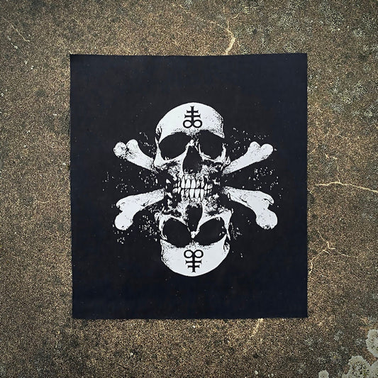 Double skull Leviathan Cross - BACKPATCH