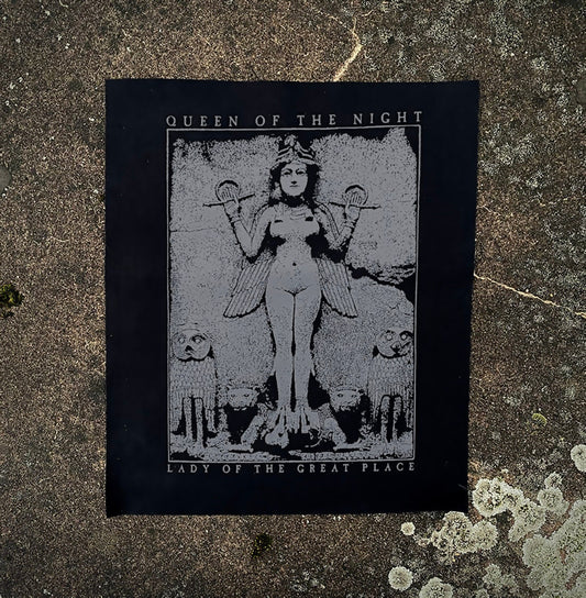 Inanna / Ishtar / Ereshkigal / Lilith, dark mother and goddess of the night - BACKPATCH