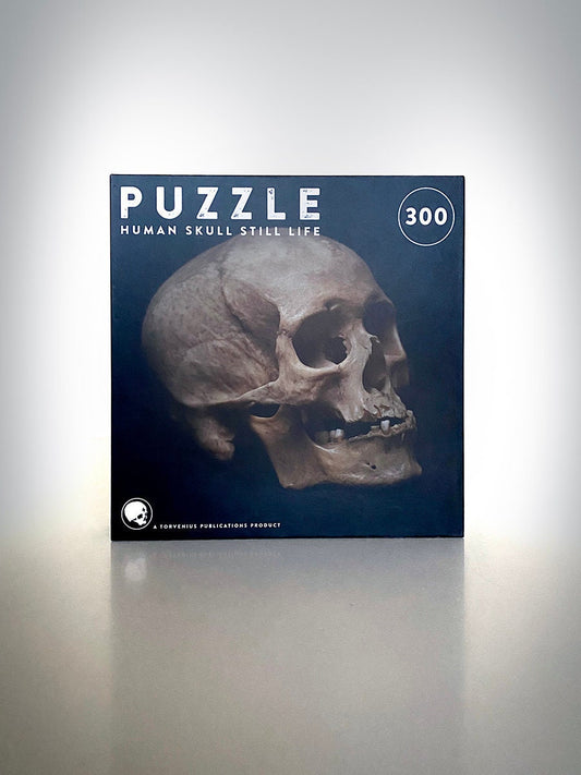 Human skull photo, still life 01 - 300 pieces PUZZLE