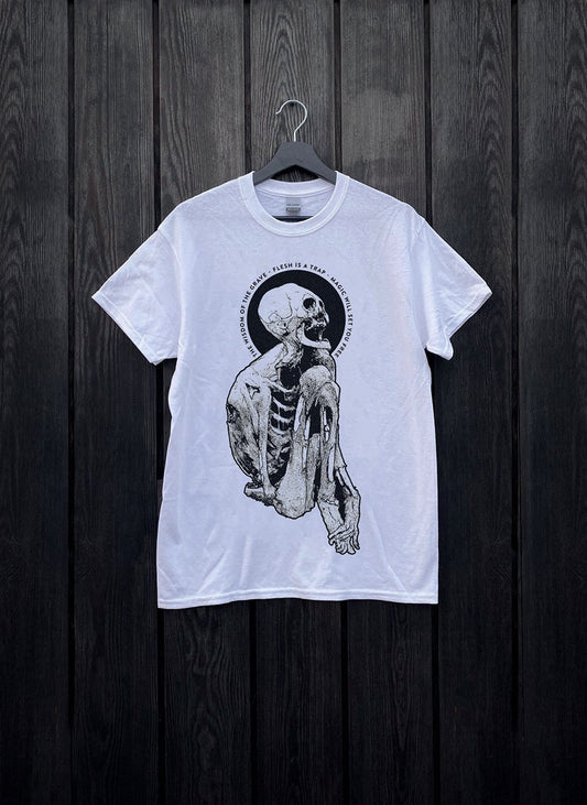 The wisdom of the grave, screaming mummy - WHITE T-shirt