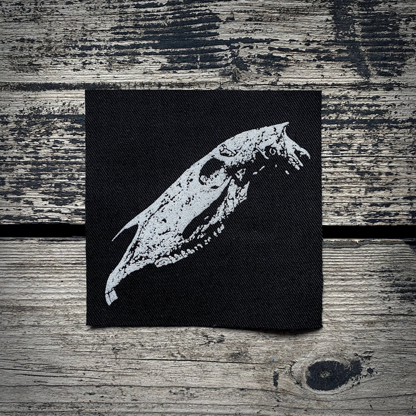 Horse skull  - screen printed PATCH