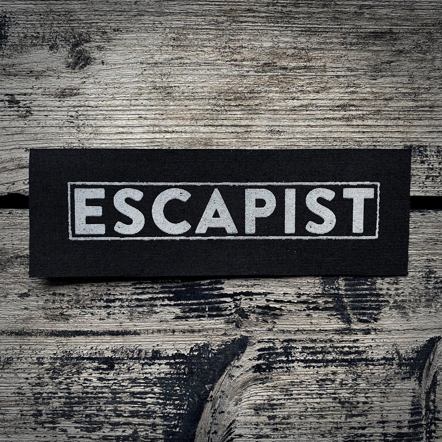 ESCAPIST - screen printed PATCH