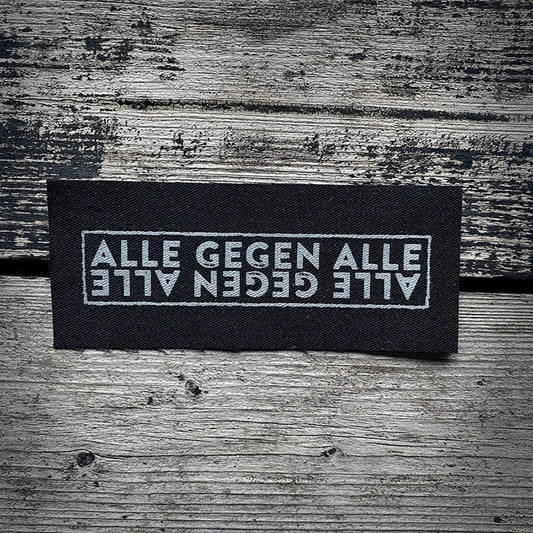 Alle gegen alle - screen printed PATCH