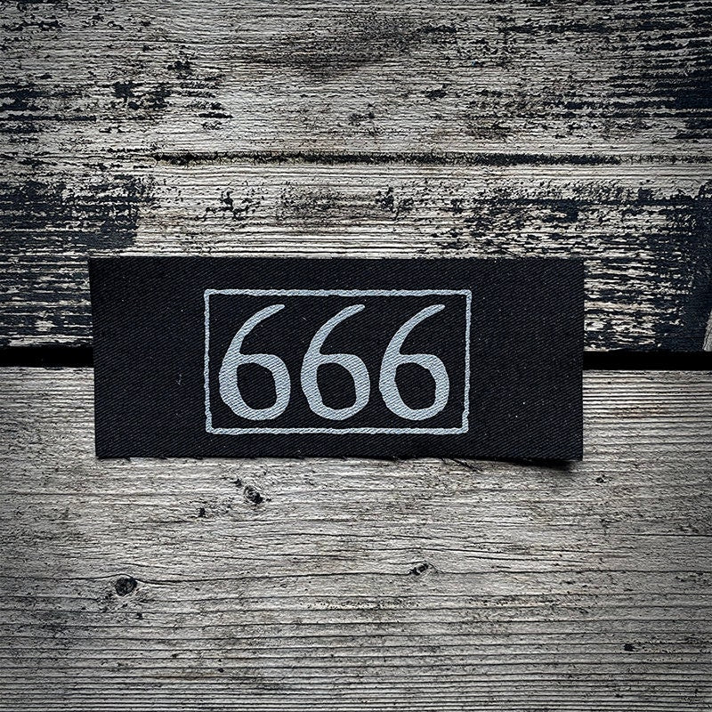 666, the number of the beast - screen printed PATCH – TORVENIUS