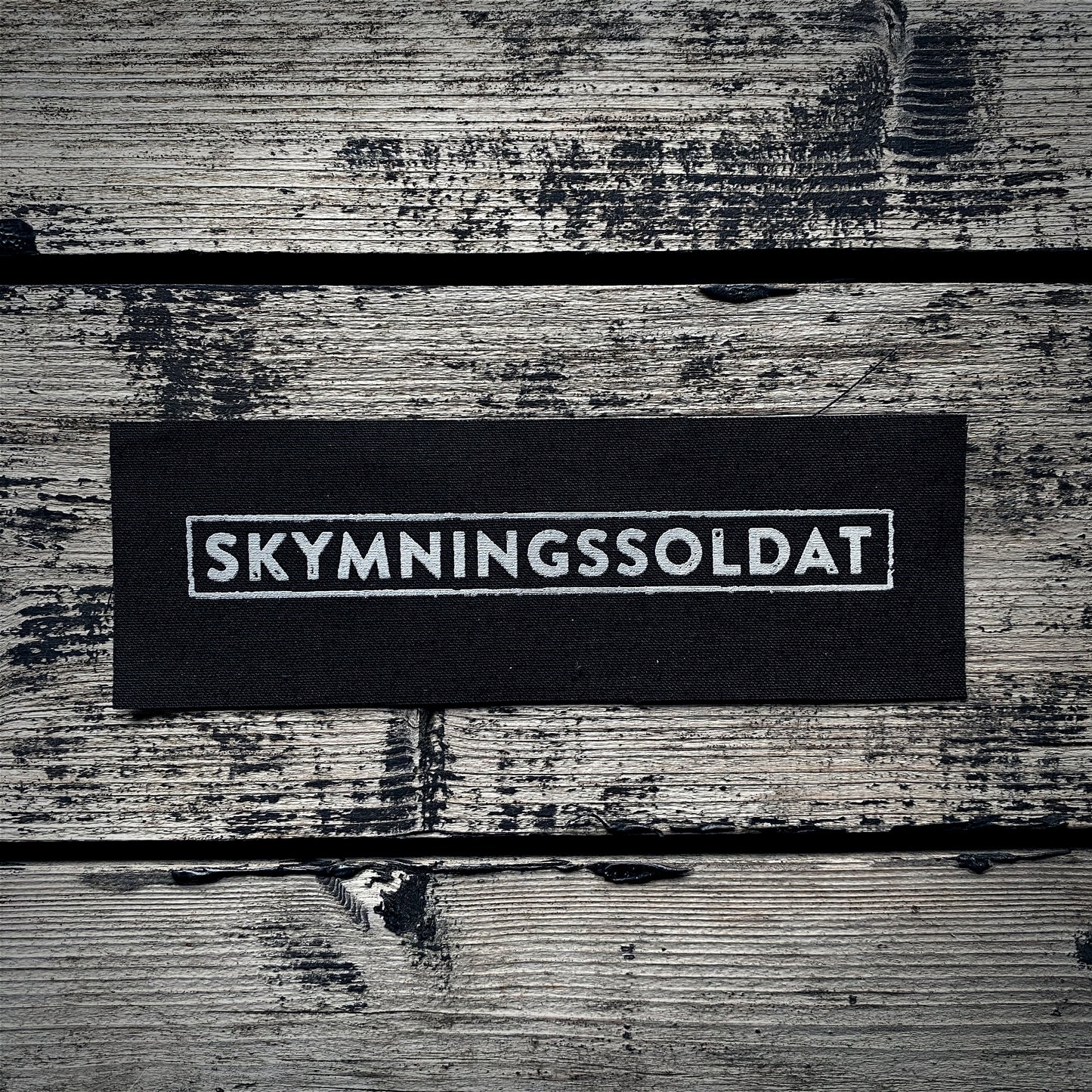 Skymmningssoldat, dusk-soldier  - screen printed PATCH