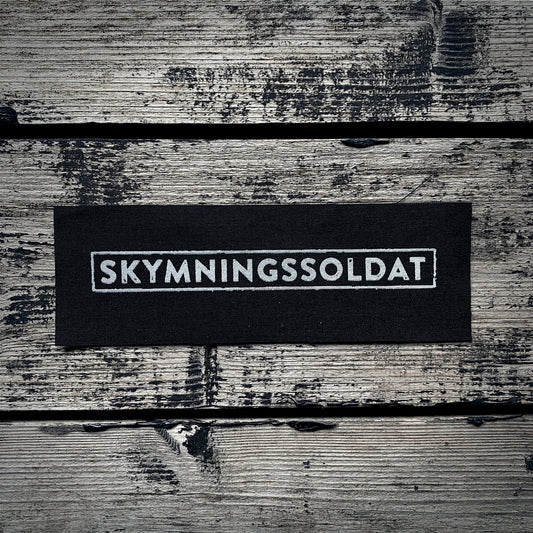 Skymmningssoldat, dusk-soldier - screen printed PATCH