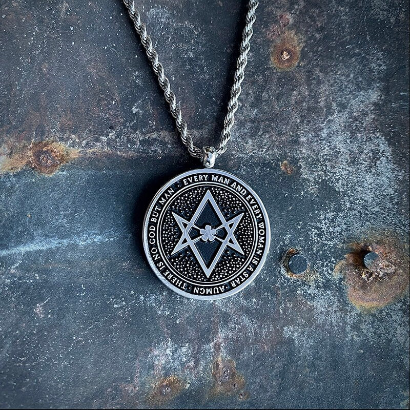 Hexagram Thelema, Crowley  - NECKLACE