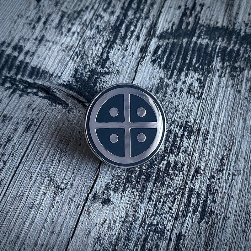 Earth symbol, native, Hopi and scandinavian petroglyph - PIN