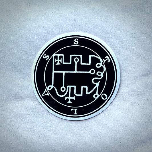 Stolas seal, sigil of stolas, Great Prince of Hell - STICKER