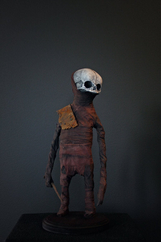 Rust, soldier of the north - mixed media sculpture