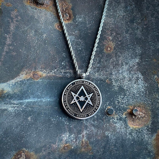 Hexagram Thelema, Crowley  - NECKLACE