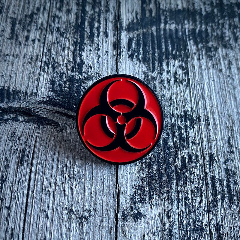 Biohazard, red and black - PIN