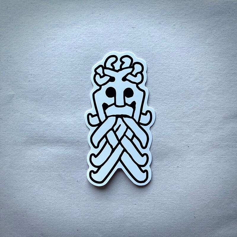 Rune mask, mammen style - STICKER