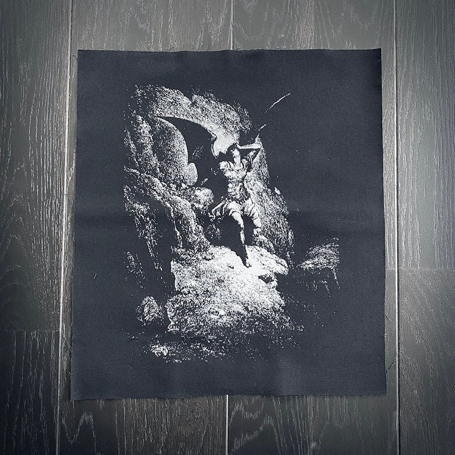 Lucifer fallen, Paradise lost, Gustave Doré - BACK PATCH