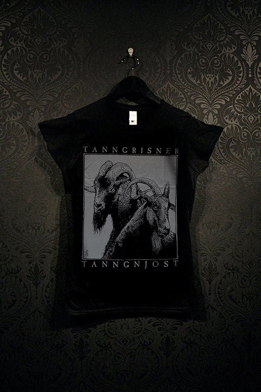 Tanngrisner and Tanngnjost, the goats of Thor, rune tshirt - T-shirt female fitted