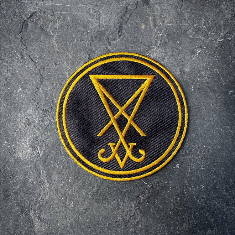 Seal of Lucifer, gold and black version - PATCH