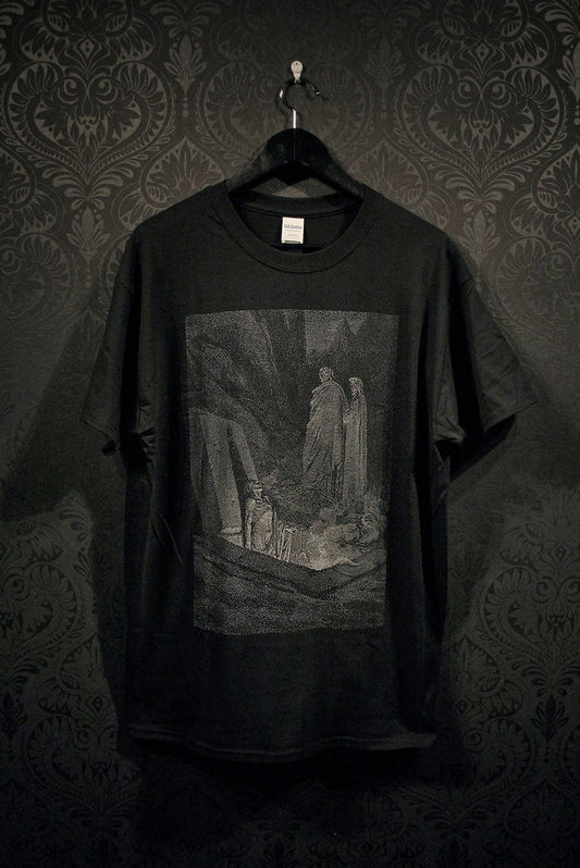 Rise from the grave, the undead, Farinata, Gustave Dore illustration - T-shirt