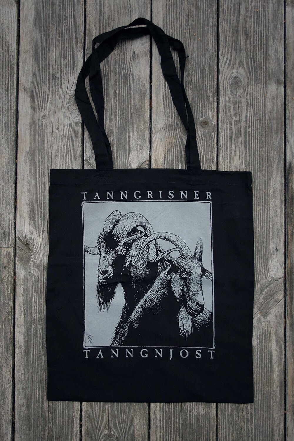 Tanngrisner and Tanngnjost, the goats of Thor - Tote bag