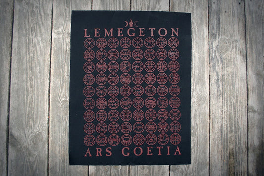 Ars Goetia Lemegeton, demon seals, sigils - BACK PATCH