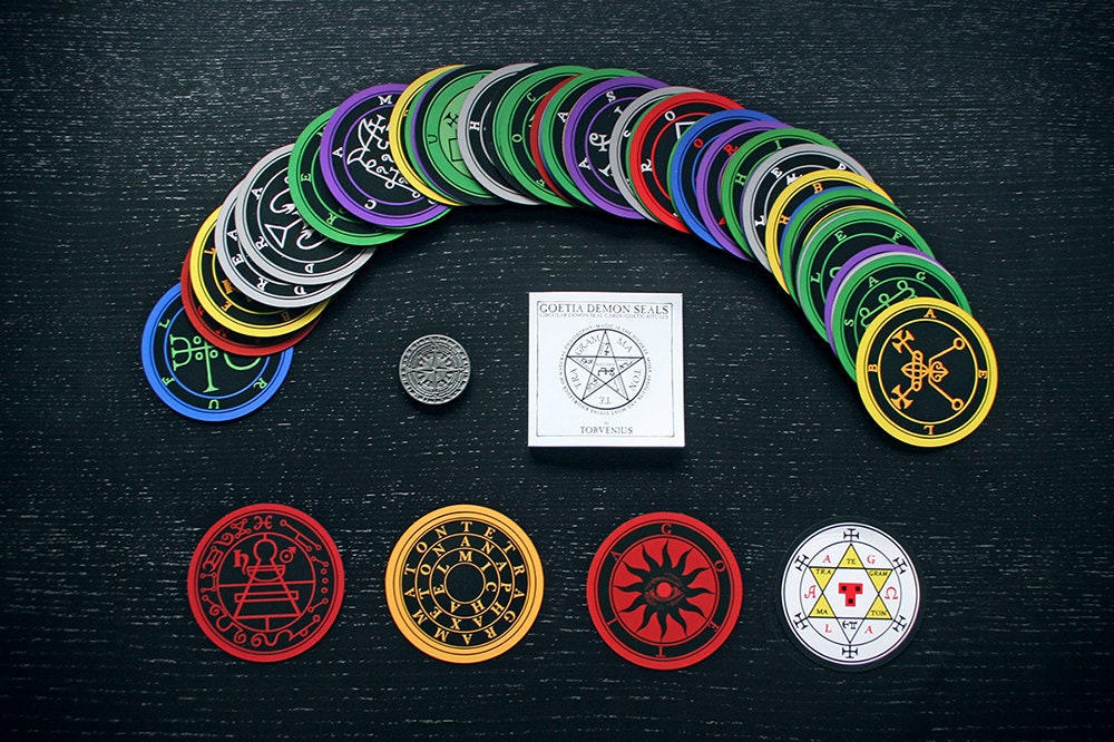 Ars Goetia Demons seals round cards by TORVENIUS - CARD DECK (limited edition)