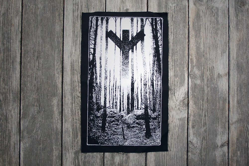 Algiz, AlgiR, elder futhark rune - BACK PATCH – TORVENIUS