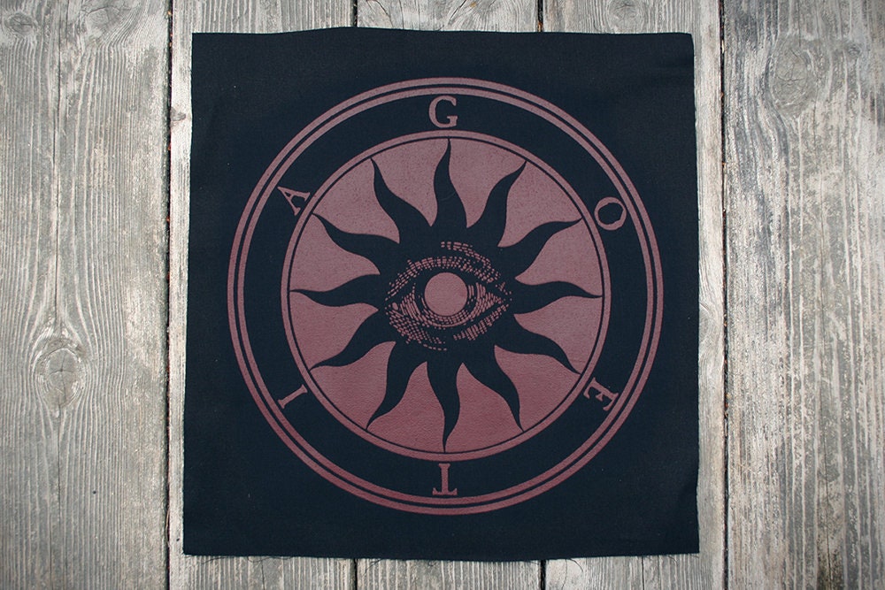 Black sun of the Goetia, All seeing demon eye - BACK PATCH