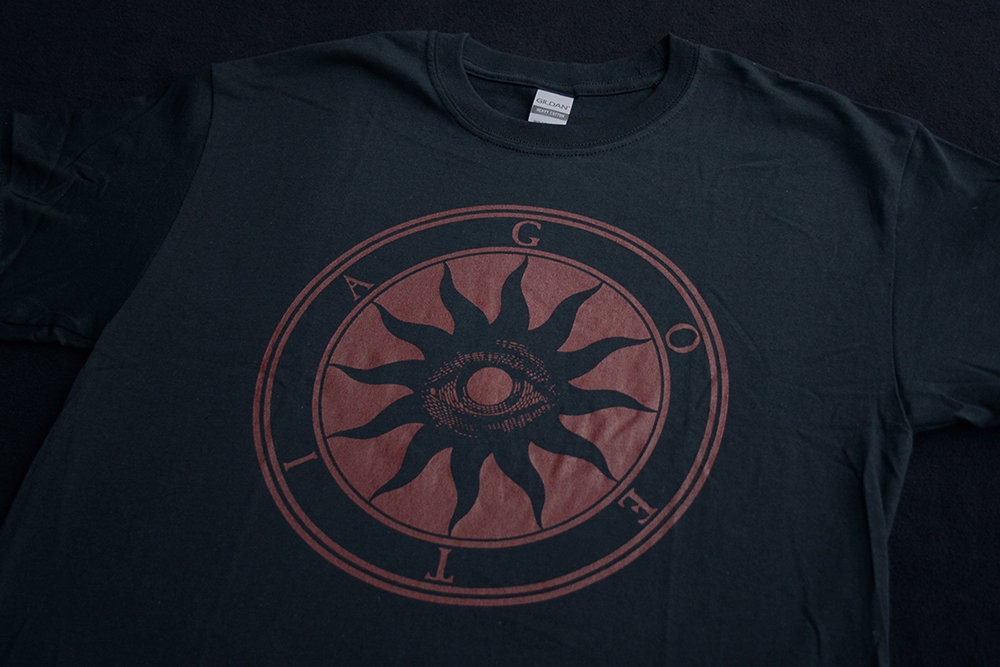 Black sun of the Goetia, All seeing demon eye - T-shirt