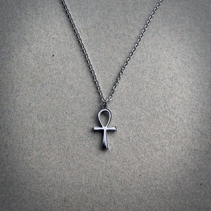 Ankh, egyptian symbol, silver colored version - NECKLACE