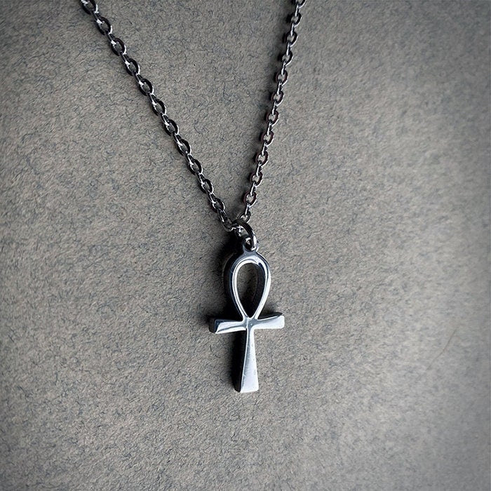 Ankh, egyptian symbol, silver colored version - NECKLACE