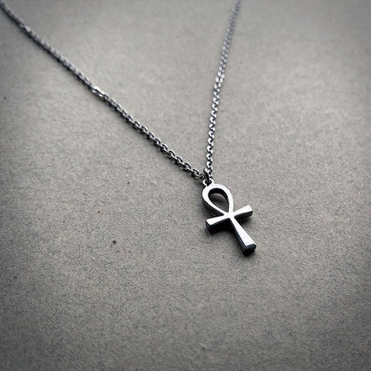 Ankh, egyptian symbol, silver colored version - NECKLACE