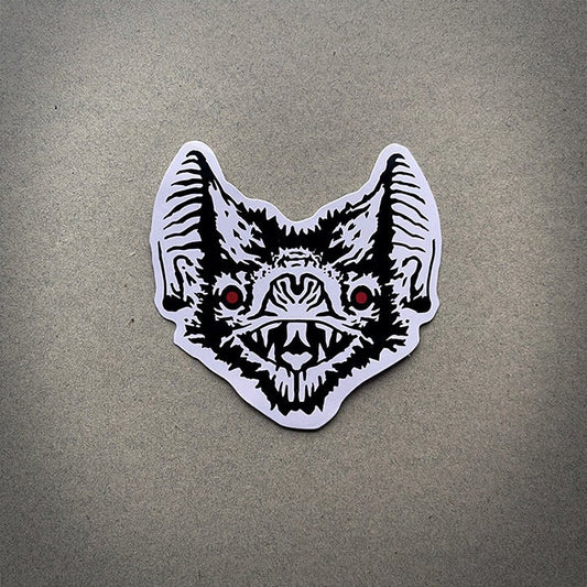Bat head - vinyl STICKER